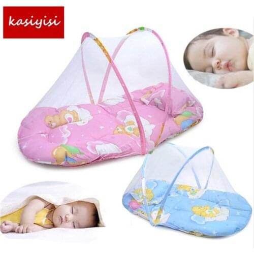 Summer Baby ber type mosquito netting And Pillow Super Soft Crib Mosquito Netting Infant Folding Babies Mosquito Net Mattress