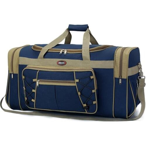 Luggage80L high-capacity handbag mens travel bag travel duffle cash bag women shoulder bag camp bag