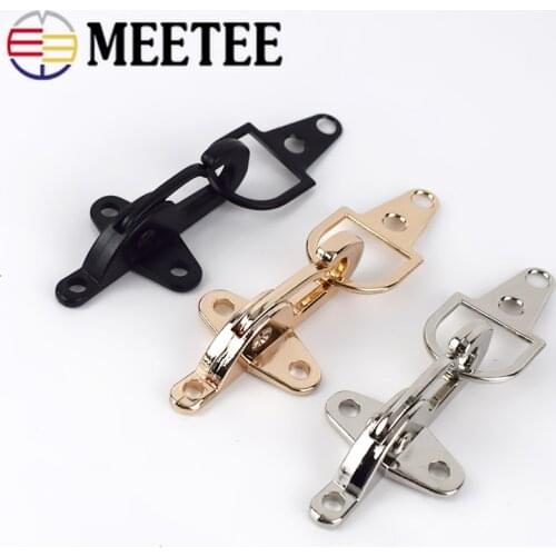 4pcs Meetee 5cm Metal Buckles Lobster Snap Clasp Clip for Handbag Strap Belt Hasp Coat Down Jacket Sewing Clothing Accessories
