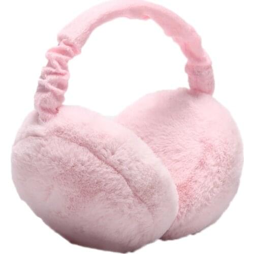 1pcs Fashion Cute Earmuffs For Women Imitation Rabbit Fur Winter Earmuffs Warm Female Ear Warmers Earflap Headband Wholesale