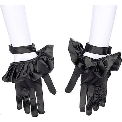 Fashion Womens Golves Party & Holiday DIY Decorations Halloween Carnival Party Gothic Style Black Lady Gloves