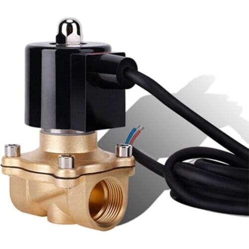 3/4" Normally Closed Brass IP68 Waterproof Fountain Solenoid Valve 110V 24V 12V 24v Solenoid Valve For Underwater