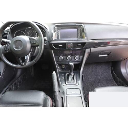 Carbon Fibre Interior Door Steering Wheel Gear Shift Instrument Moulding Decorated Frame For Mazda 6 Atenza 2014 15 16 CAA355