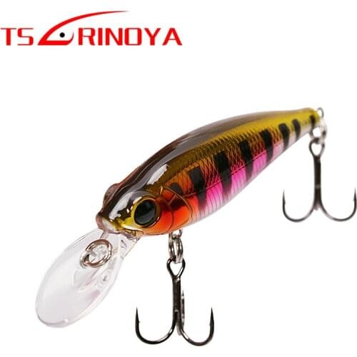 TSURINOYA Floating Minnow Bait 58mm 5g Hard Fishing Lure Diving Depth 1-1.5m Senuelos De Pesca Small Wobblers Bass Leurre Peche