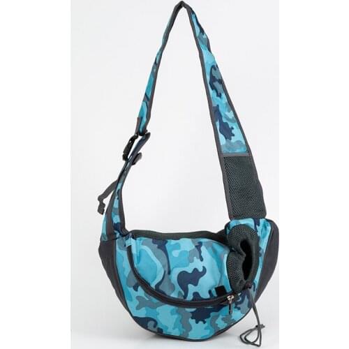 Breathable Pet Dog Carrier Outdoor Travel Handbag Pouch Mesh Oxford Single Shoulder Bag Sling Comfort Travel Tote Shoulder Bag