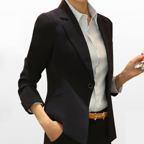 Women blazers and jackets small suit female slim dress spring and autumn jacket short overalls womens casual suit jacket