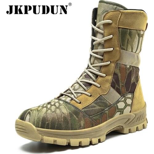 Winter Mens Snow Boots Combat Boots Men Comfortable Army Work Sneakers Males Non-slip Outdoor Work Safety Boots Bota Masculina