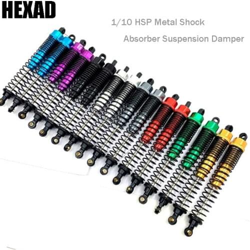 1 pair Metal Shock Absorber Suspension Damper for 1/10 HSP 94180 180009 RC Crawler Car Upgrade Parts Accessories