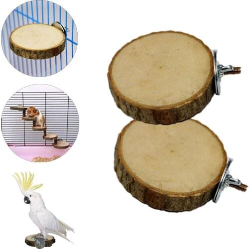 1PCS Hamster Wooden Ladder Small Pets Chewing Toys Wooden Cage Jumping platform for Sugar Glider Mouse Chinchilla Rat Gerbil