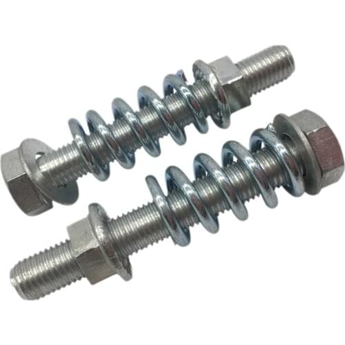 2Pcs M10x1.25 Exhaust Bolt and Spring Set, High quality Spare Parts Professional Accessories
