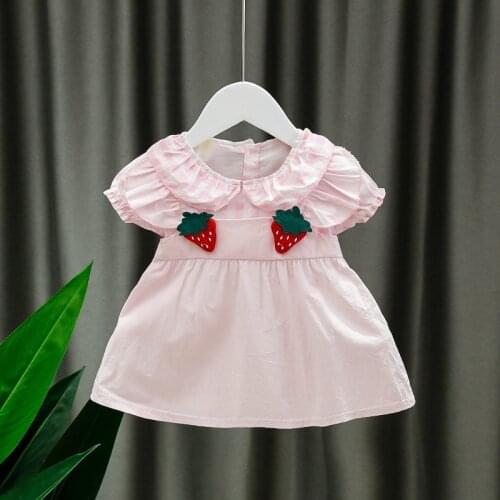 2021 Baby Girl Dress Summer Birthday Dress For Baby Girl Clothes Short Sleeve Baby Girl Party Clothes Princess