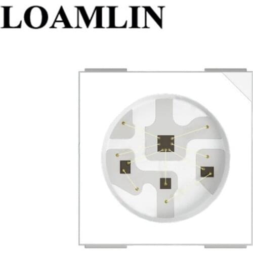 DC5V 5~1000PCS WS2812 WS2812B Led Strip Chip,Black/White Version (4Pin) RGB Smart WS2811 IC Built-in Addressable