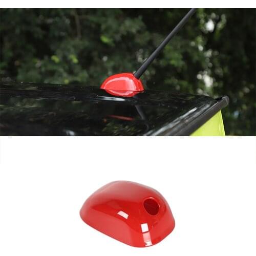 Car Antenna Base Decoration Cover Sticker for Suzuki Jimny JB74 JB64 2019 2020 Car External Accessories ABS Carbon Fiber Styling