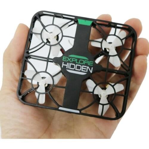 Childrens toy aircraft remote control aircraft mini four-axis aircraft grid UAV air pressure fixed height aerial photography