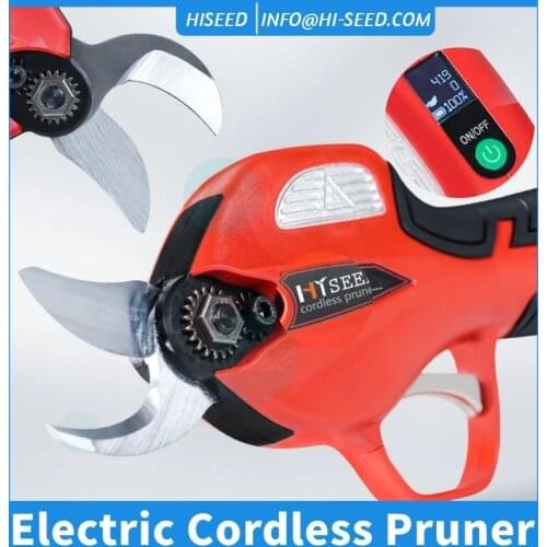 Double movable blades electric pruning scissors fruit tree garden rechargeable household portable pruning scissors