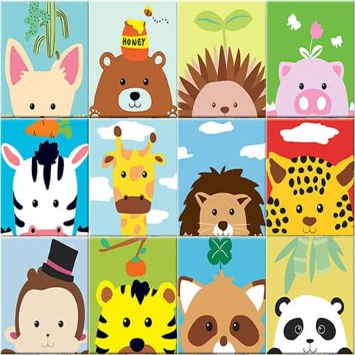 GATYZTORY DIY Diamond Painting Diamond Animal Rhinestone Decoration Cross Stitch Embroidery Gift Home Decoration