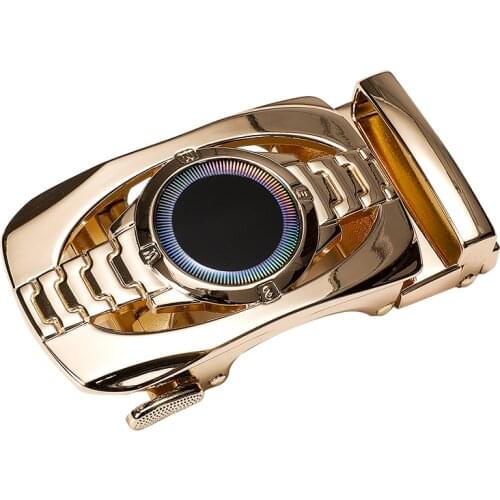 Hi-Tie Famous Brand Buckles for Men Fashion Designer Gold Demon Eye Luxury Buckles for 3.5cm width Belt Unique Automatic Buckles