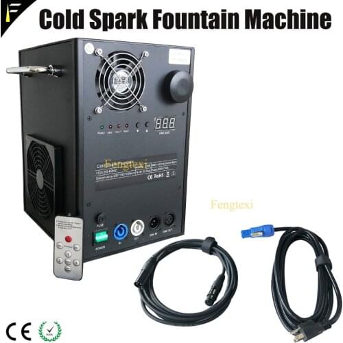 Stage Venue Touchable Cold Spark Spray Machine DMX512&LCD 2Channels Cold Firework Spark Firework Fountain Machine for Wedding