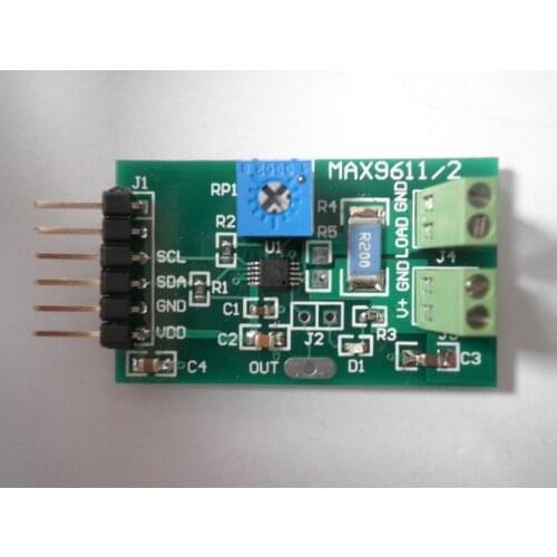 MAX9611/MAX9612 power supply voltage and current measurement module with temperature measurement