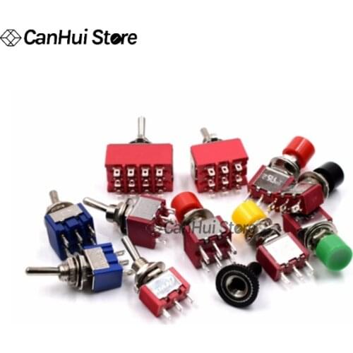 Miniature Toggle Switch ON-OFF ON-OFF-ON 2/3/6/9/12Pin MTS-102 MTS/103/202/203/302/303/402/403/123/223 Since Reset Switch PS-102