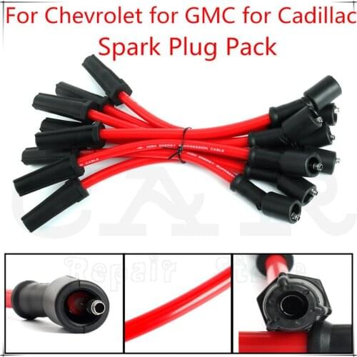 8PCS Spark Plug Pack 19005218 for Chevrolet Silverado Tahoe for GMC Savana Sierra Yukon for Hummer for Cadillac Coil Pack Wire