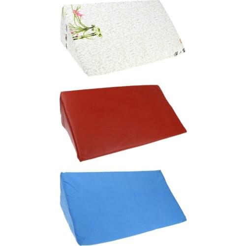 Elevating Memory Leg Rest Pillow Body Positioning Wedge Cushion Back Lumbar Support with Removable Cover - Blue / Red / White