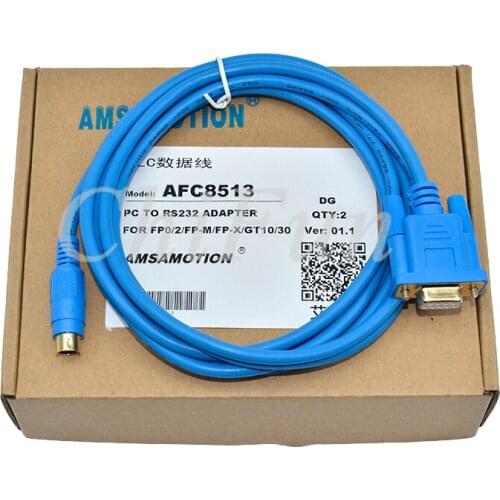 PLC programming cable AFC8513 compatible FP0, FP2, FP-X series PLC download line