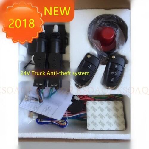 24V truck Anti-theft system A6 Truck Alarm Security System Remote control