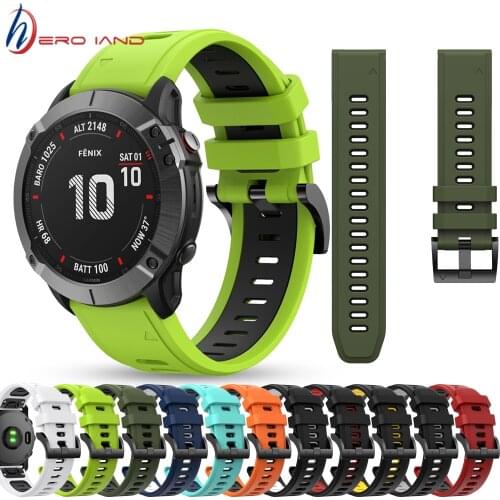 22mm WatchBand for For Garmin Forerunner 945 935 Fenix 5 Plus Fenix 6 6 Pro Silicone Smart Watch Band Outdoor sports waterproof