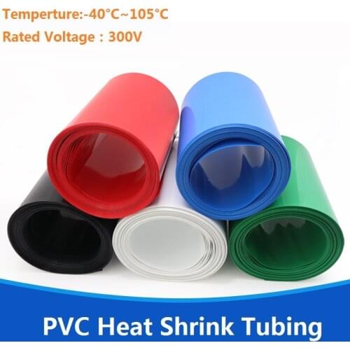 PVC Heat Shrink Tubing Width 160mm Diameter 102mm (for Batteries Wrap) -1/3/5 Meters