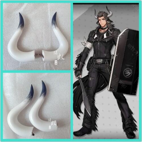 Game Arknights Cosplay Matterhorn Horns Head Clip Headwear Hairwear Cosplay Props Cosplay Accessories Hair Clip Halloween