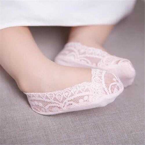 5 Colors Baby Girl Lace Ankle Socks Summer Infant Toddler Solid Breathable Shallow Invisible Soft Cute Sock