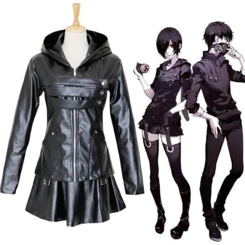 Anime Tokyo Ghoul Cosplay Costumes Touka Kirishima Cosplay Costume Black Uniform Halloween Carnival Party Women Cosplay Costume