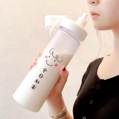 Water Bottle 700MLPlastic Drinkware Sport School Leak Proof Seal Portable Direct Drinking Water Bottles Leak Proof for Girl