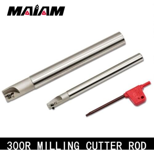 300R milling cutter tool holder C10 C12 C14 C15 C15.6 C16 C19 rod Right angle 90 degree milling cutter arbor for APM1135 inserts