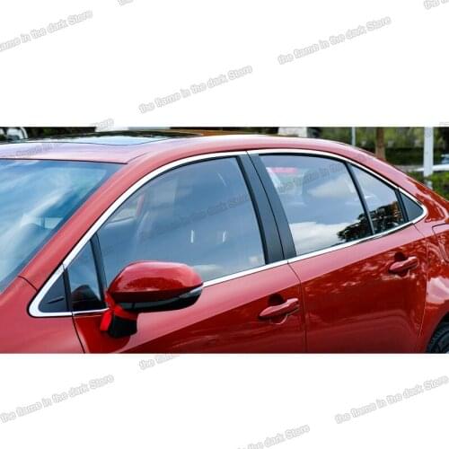Lsrtw2017 for Toyota Corolla 2020 E210 Car Window trims Decoration exterior Accessories 2019 2021 styling
