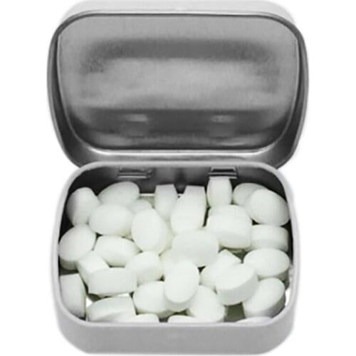 Travel Portable Silver Metal Rectangle Pill Box Case Drug Holder Medicine Tablet Capsule Box Container Storage