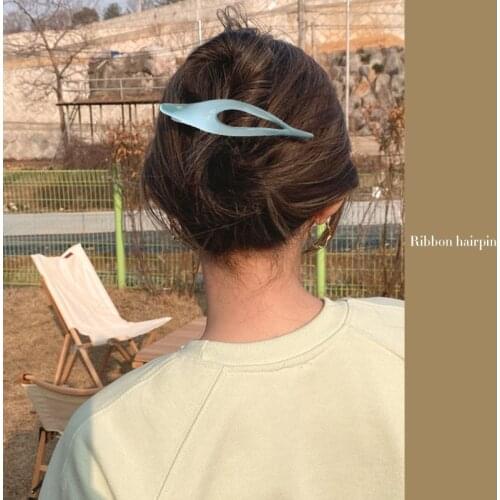 Suitable for A Lot of Hair Volume Large Duckbill Clip Hair Ribbons Elegant and Simple Hair Grab Clip French Retro for girl women