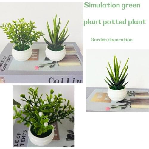 NEW Artificial Plants Bonsai Small Tree Pot Plants Fake Flowers Potted Ornaments For Home Decoration Hotel Garden Decor