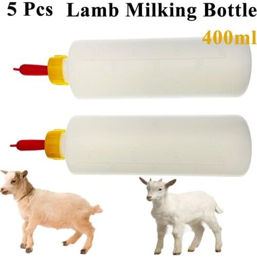 5PCS Nipple Milk Milking Drinker Soft Rubber Pacifier Teat Feed Orphaned Pup Puppy Piglet Sheep Goat Lamb Farming Veterinary