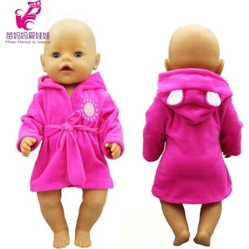Doll Clothes for 43cm Baby New Born Doll Kitty Clothes Dress Doll Pajama Set for 18 Inch Doll Clothes Set