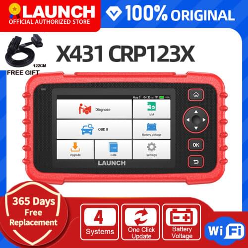 LAUNCH X431 CRP123X OBD2 Scanner Code Reader Car Diagnostic Tool ENG AT ABS SRS WIFI Diagnostic Scanner OBD Automotive Launch