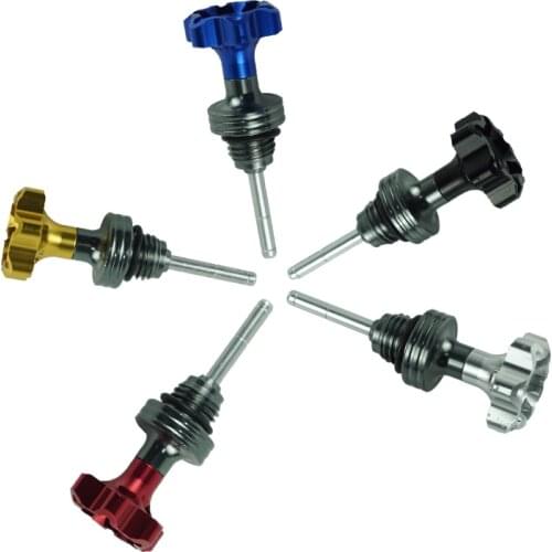 Motorcycle Engine Oil Tank Dipstick Level Gauge Meter Motorbike Oil Cap For 110cc 125CC ATV Dirt Pit Bike Go Kart Yamaha Honda