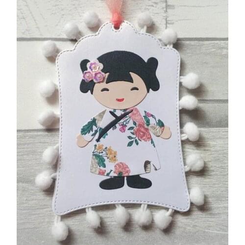 Die Cut METAL CUTTING DIES cut Chinese doll girl Alinacraft Scrapbook paper craft album card punch knife art cutter