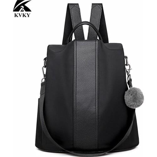 2020 Fashion Keychain Large Capacity Backpack Fashion Anti-theft Women Backpacks High Quality Waterproof Oxford Women Backpack