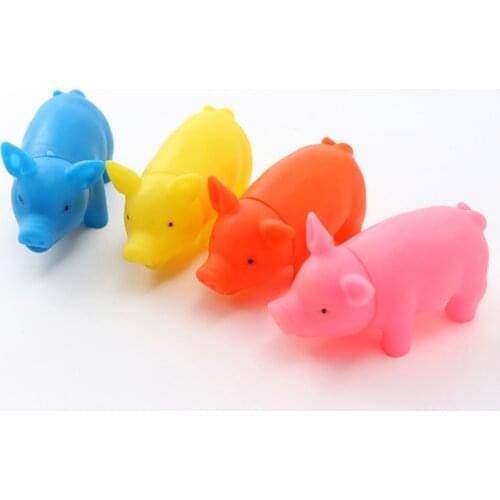 New creative cute pet dog Silicone toys little pig shape toys pet molar chew teeth cleaning toys interactive toys