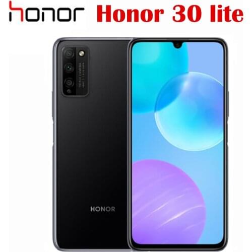 Official New Original Honor 30 Lite 5G Cell Phone MTK6873 6.5inch LCD 2400x1080P 4000Mah 22.5W Super Charge 48.0MP Camera