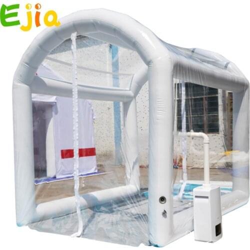 Mobile Inflatable Outdoor Isolation Tunnel Tent With Spray Machine Foldable Bubble Tent For Public Place School Market