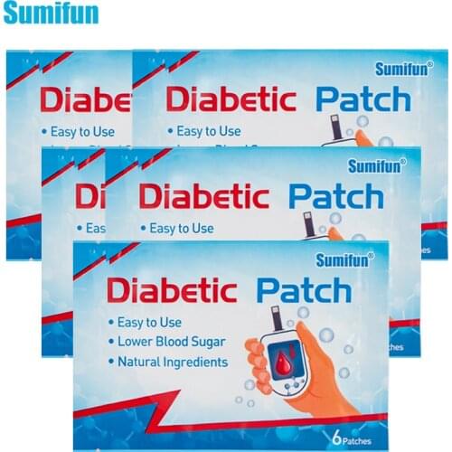 6/18/30Pcs New Sumifun Diabetic Patch Come Down Blood Sugar Level Medical Plaster Balance Blood Glucose Treatment Sticker K07201