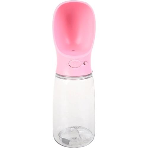 550ML Portable water bottle for pets dogs cats small size water holder that can be carried out for pets water feeder